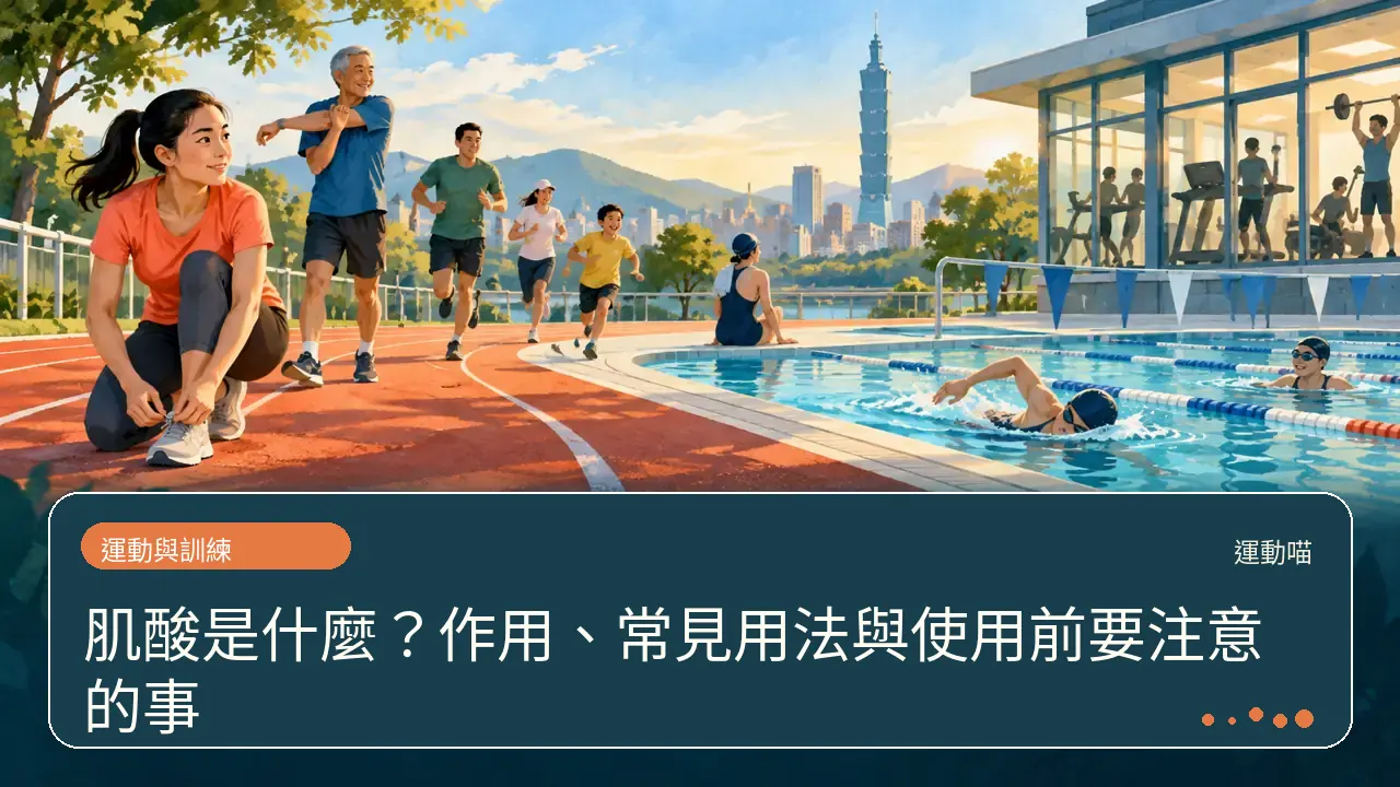 肌酸是什麼?作用、常見用法與使用前要注意的事主題插畫