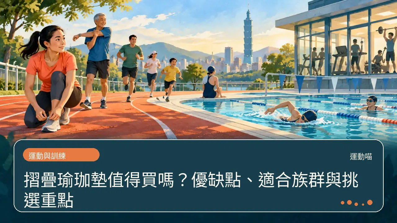 摺疊瑜珈墊值得買嗎？優缺點、適合族群與挑選重點主題插畫