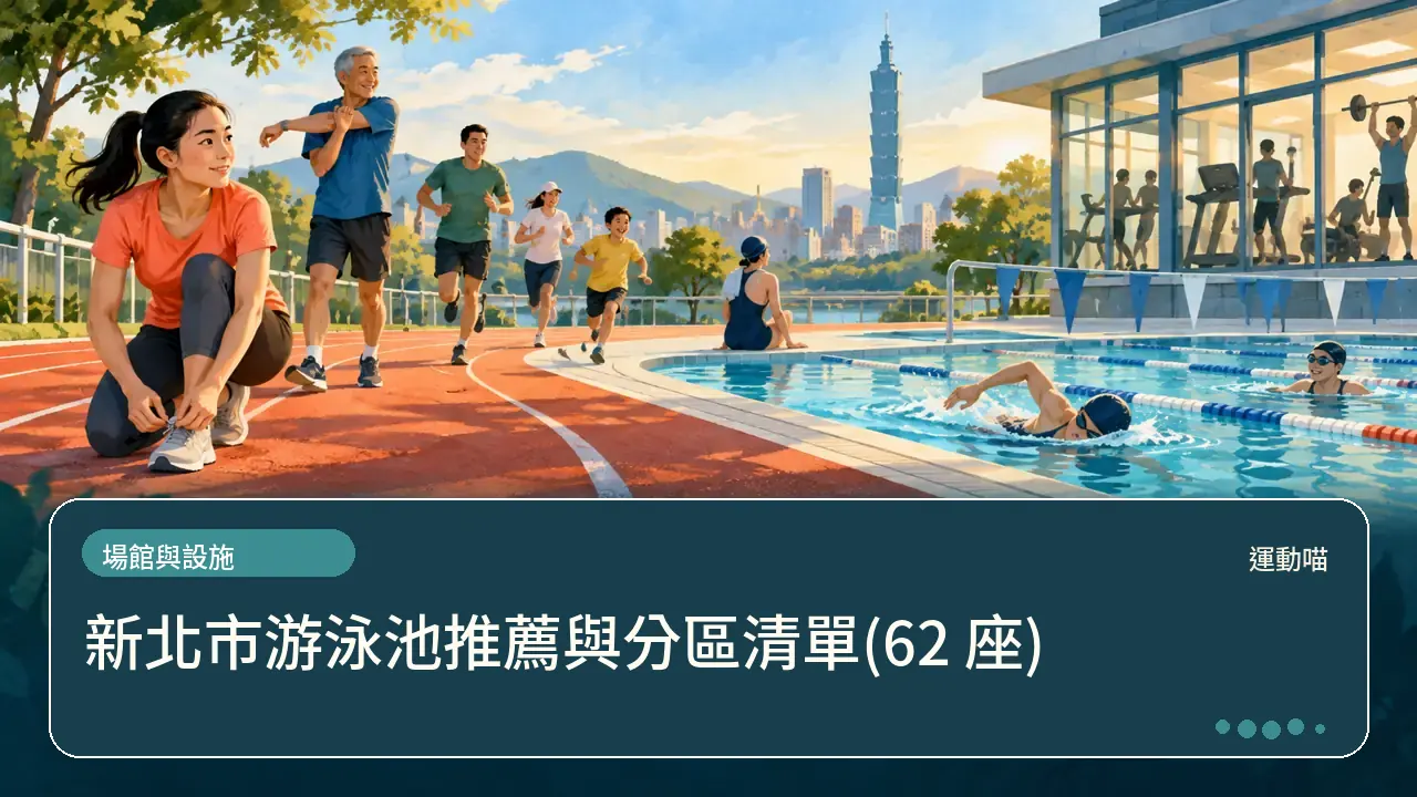 新北市游泳池推薦與分區清單(62 座)主題插畫