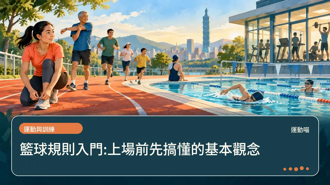 籃球規則入門:上場前先搞懂的基本觀念主題插畫
