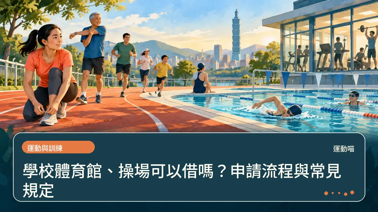 學校體育館、操場可以借嗎?申請流程與常見規定主題插畫