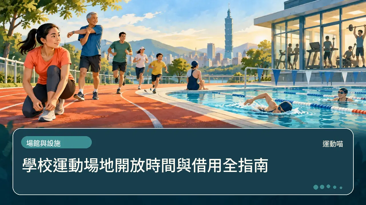 學校運動場地開放時間與借用全指南主題插畫