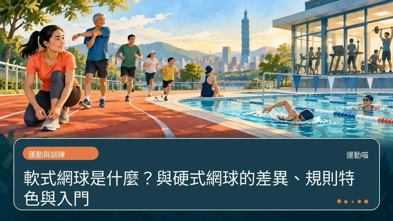 軟式網球是什麼？與硬式網球的差異、規則特色與入門主題插畫