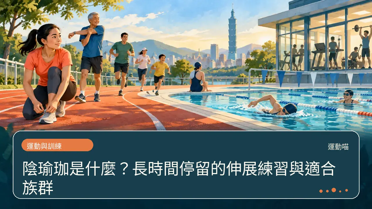 陰瑜珈是什麼?長時間停留的伸展練習與適合族群主題插畫